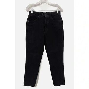 Aritzia Sunday Best‎ Zola Mom Jean Size 6 Black High Rise Tapered Leg